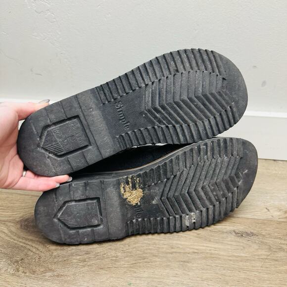 Simple Gray Wool Braided Hem Slip On Mule Clog Men’s Size 9 - Picture 9 of 11